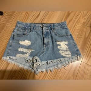 Pacsun high rise festival Jean shorts size 25